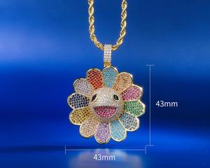 KRKC & CO Colgante Spinner Fidget Flor De Murakami de oro de 14k - Product Image 6