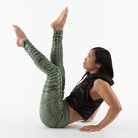 Leggings de danse flexibles Safe Grip vert Vêtements de danse collants