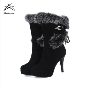 Stivali <span class=keywords><strong>da</strong></span> <span class=keywords><strong>neve</strong></span> <span class=keywords><strong>da</strong></span> donna in pelle scamosciata di lana <span class=keywords><strong>da</strong></span> donna all'ingrosso - Product Image 5