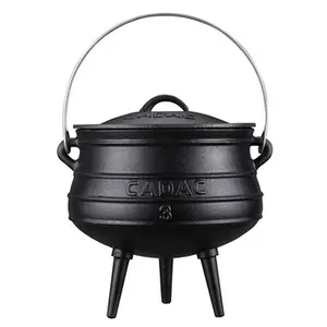 Önceden deneyimli güveç tenceresi 3 bacaklı Pot güney afrika Potjie Pot dökme demir su ısıtıcısı 3 #7.8Litre - Product Image 1