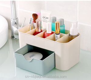 Plastic <strong>Decorative</strong> Desktop Cosmetic Organizer Multi-Purpose Colorful Makeup <strong>Storage</strong> Plastic Makeup <strong>Box</strong> - Product Image 1