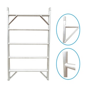 Torre di Ponteggio Mobile in Lega di Alluminio 6061T6, Leggera e Resistente, Certificata EN1004, Design Industriale con Ruote Regolabili - Product Image 2