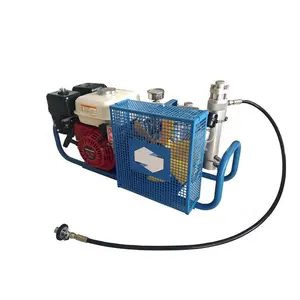 Marine gasoline driven high pressure air compressor scuba diving used