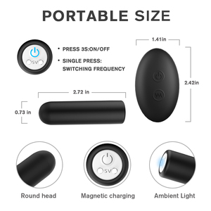 S-HANDE Grosir Terbaik Mainan Dewasa G Spot <span class=keywords><strong>Vibrator</strong></span> Peluru Mini Pengendali Jarak Jauh Dapat Diisi Ulang Magnetis untuk Pria Wanita - Product Image 2
