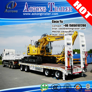 El transporte <span class=keywords><strong>de</strong></span> <span class=keywords><strong>carga</strong></span> pesada lowbed/volquete/góndola remolque excavadora para la venta (semi remolque <span class=keywords><strong>de</strong></span> camión) - Product Image 1