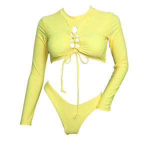 Guangzhou Manufacturer Swimwear Wholesale Sexy <strong>Bikini</strong> Push up <strong>Long</strong> <strong>Sleeve</strong> <strong>Bikini</strong> - Product Image 3