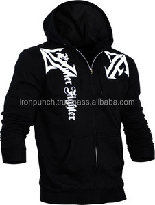 Custom Heavy Print Zipper Jacket <b>for</b> Men 100% Cotton Summer Style Hooded Sweatshirt - Product Image 1