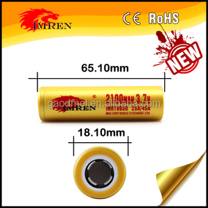 Acción fresca! OEM servicio más nuevo 18650 imren 2100 mAh 45 awith precio barato para <span class=keywords><strong>vapor</strong></span> mod IMR recargable de litio directa - Product Image 6