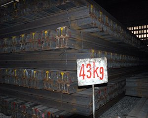 43kg railway <strong>heavy</strong> <strong>steel</strong> <strong>rail</strong> <strong>manufacturer</strong> with material u71mn chinese standard Yong Yang - Product Image 2