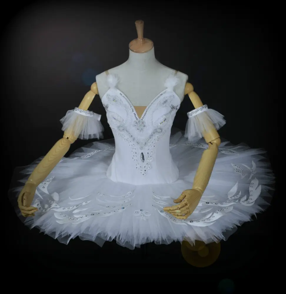N000077 Classico Ragazze Professional Women White Swan Lake Ballet TUTU Costumi