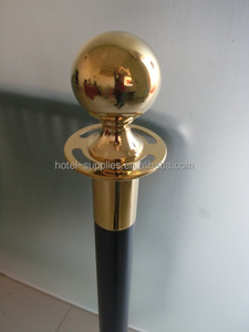 Prix des barrières, barrière de racine, poteau noir avec boule dorée haut - Product Image 3