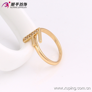 แหวนแฟชั่นตัวอักษรทันสมัย 13592-Xuping ชุดแหวนทองสำหรับเด็ก ดีไซน์สำหรับเด็ก - Product Image 4