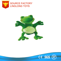 Jouets pour enfants personnalisés accessoires de performance grenouille peluche marionnettes grenouille peluche douce ventriloque marionnettes