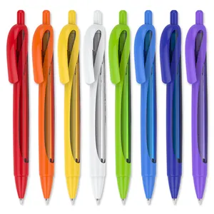 ballpoint pen la venta al por mayor plastic pen click ball point pen with custom logo