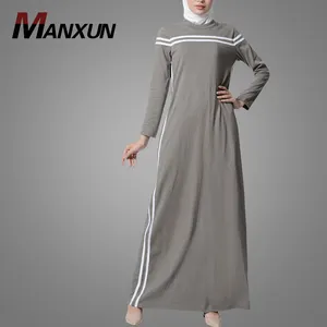 Muslim Cool Girls Straight Fit Sportswear Abaya Islamic Clothing Muslim Turkish Women Dress Dubai Kebaya Jersey Kaftan Dress