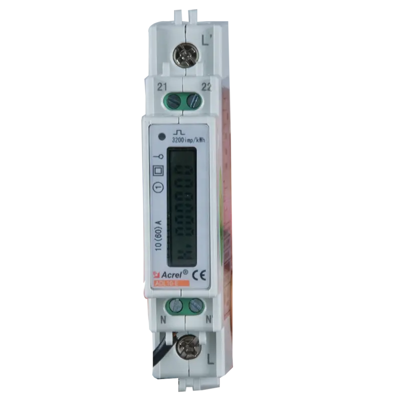 10(60)A ADL10-E V 입력을 가진 230/C modbus RS485 단일 위상 din 가로장 에너지 힘 감시자 미터