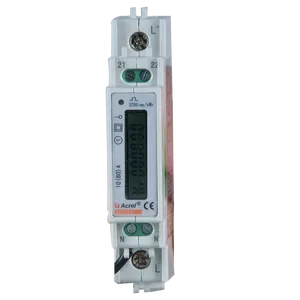 10(60)A ADL10-E V 입력을 가진 230/C modbus RS485 단일 위상 din 가로장 에너지 힘 감시자 미터