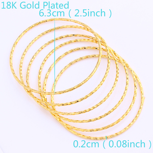 FS Charming Desain Cantik Gelang Berlapis Emas untuk Hadiah Perhiasan Wanita/Pesta - Product Image 5