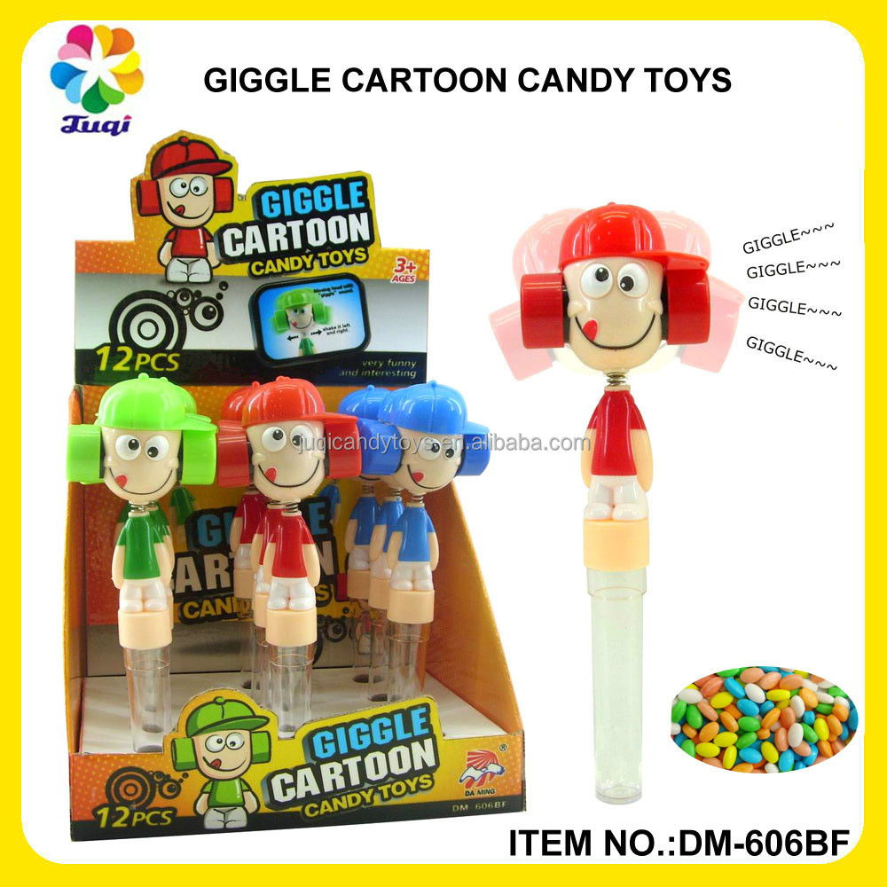 Belle KID tête Wiggle et Rire Doux bande dessinée De Bonbons Jouets avec mignon jouet