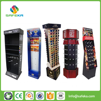 Vente au détail Nouveaux produits Chaussettes Présentoirs suspendus personnalisés Crochets ISO9001 Safeka Display Standard Sidekick Display Store Use
