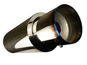MegaBrand N1 4" Burnt Tip <strong>Muffler</strong> Exhaust 2.5" Universal - Product Image 6