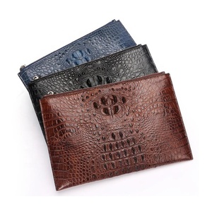 100% della fabbrica ha fatto genuino degli uomini in pelle di coccodrillo della pelle sacchetto di sera della frizione - Product Image 1