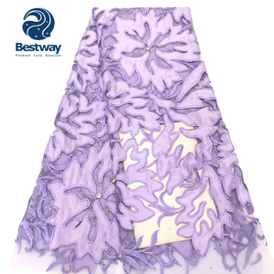 Bestway gris couleur nigérian broderie africaine française dentelle tissu avec strass <span class=keywords><strong>prix</strong></span> entier FL2578B - Product Image 5