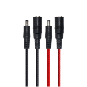 ナイロン編組補助ソーラー5.5 2.1 DC5521コネクタプラグCCTVケーブル延長カスタム5521 DC電源コードケーブルオス-メス - Product Image 4