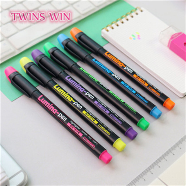 Office Supplies and Stationery Eco Friendly Unique Black Body Highlighter Marker Pen 003