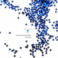 Confettis de table étoiles bleues, paillettes scintillantes pour décorations de mariage, baby shower, anniversaire, fournitures de fête, 6 MM