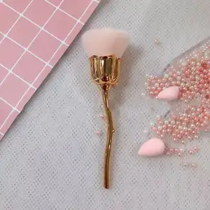 OEM-brocha de maquillaje de marca privada, brocha de maquillaje de oro rosa, superventas, 2023