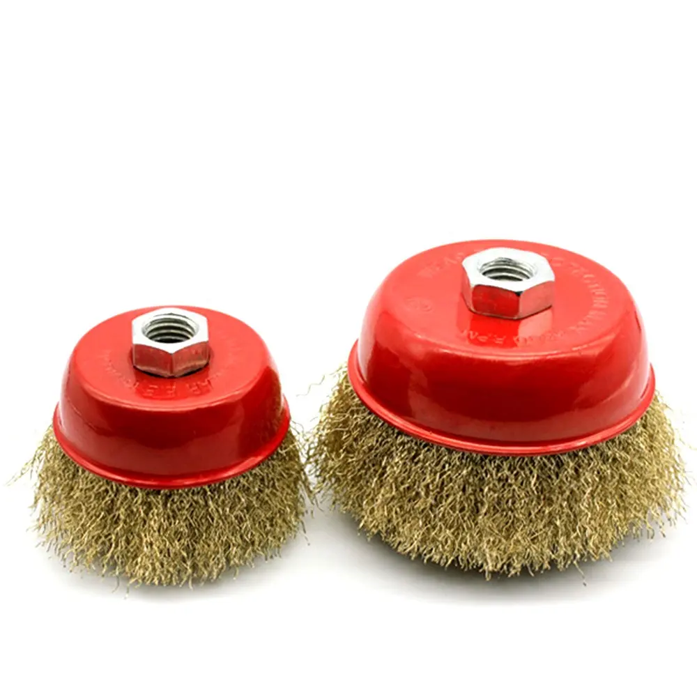 Steel Wire Cup Brush for Cleaning Rust brushes polishing wire wheel brush for rusting in Guangzhou