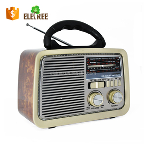 ELETREE Antic cassa in legno <span class=keywords><strong>Radio</strong></span> Sw Fm Am, altoparlanti alimentati con Usb, <span class=keywords><strong>Radio</strong></span> retrò <span class=keywords><strong>Vintage</strong></span> - Product Image 6