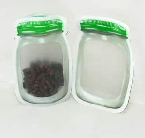 120ml chống ẩm đứng lên túi nhựa Mason Jar bao bì túi với in ống đồng để lưu trữ thực phẩm