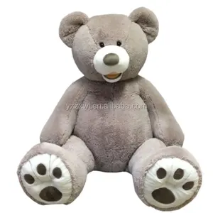 Amostra grátis 4.5Ft 53 "EXTRA Grande Urso De Pelúcia XL Brinquedo De Pelúcia CINZA CINZA Gigante Recheado Animal 63'' Gaint Grande brinquedo de pelúcia