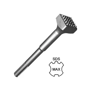 SDS Max Shank Carbide Tipped Bushing Tool Chisel สำหรับพื้นผิวคอนกรีต Leveling Out