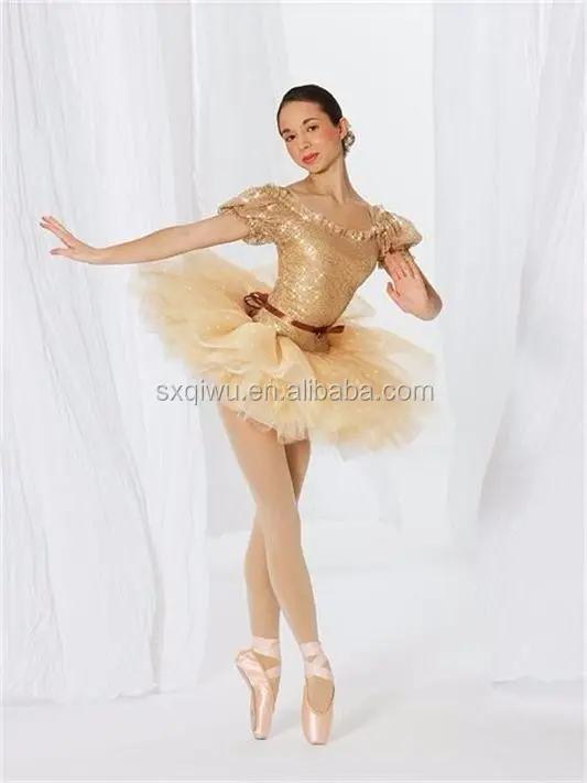 NEW BALLET COSTUME  Gilded Gold Princess seam Bodice Wine Clear Adjustable Strap 