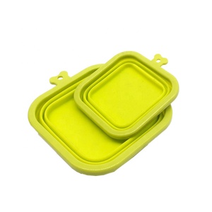 Bol pliable en silicone pour chien et chat, boîtier de nourriture pour animaux de compagnie, de couleur unie, pour <span class=keywords><strong>chiot</strong></span>, chaton, style pliable, en vente - Product Image 2