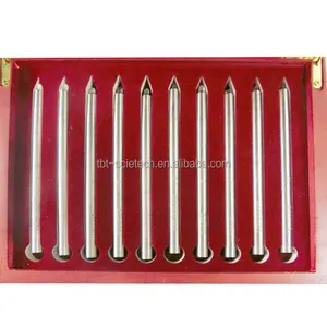 Mohs Tester Portabel dengan Casing Pembawa, Tester Kekerasan Pensil