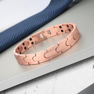 Prix usine Thérapie Sain Pur <span class=keywords><strong>Cuivre</strong></span> Magnétique Bracelet Bracelet Éléments Personnalisés Bijoux <span class=keywords><strong>De</strong></span> Soins <span class=keywords><strong>De</strong></span> Santé - Product Image 3