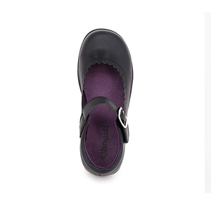 Mary Jane stile Back to School per bambini in pelle nera scarpe da scuola per bambine - Product Image 6