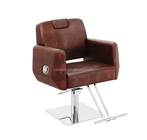 Chaises hydrauliques brunes uniques de Salon, garantie de 3 ans (M2212A)