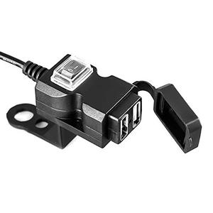 Chargeur de guidon de <span class=keywords><strong>moto</strong></span> étanche <span class=keywords><strong>12V</strong></span>, adaptateur 5V 1A/2.1A, <span class=keywords><strong>prise</strong></span> d'alimentation pour téléphone portable, double Port USB - Product Image 2