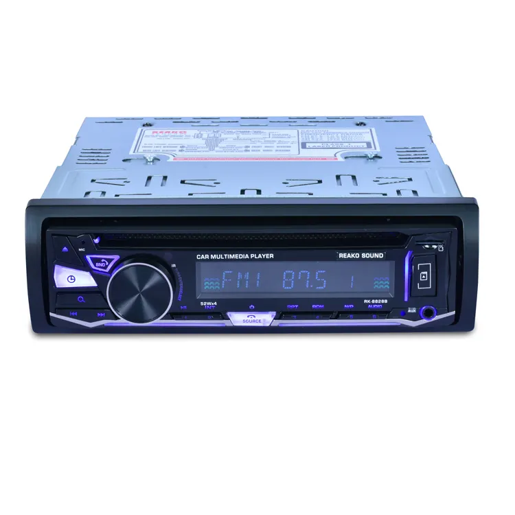 panel fijo reproductor de Radio DVD coche Bluetooth FM RECEPTOR RDS CD VCD MP3 SD 32 GB USB 12 V 1Din control remoto 4*52 W ISO