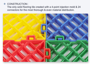 400mmx400mmx18mm modulaire <span class=keywords><strong>dalle</strong></span> de sol avec clips pou une pose facile et rapide sans outils - Product Image 4