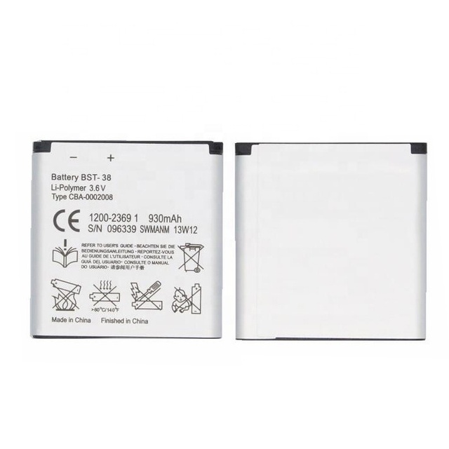 BST38 Original Bst-38 Bst38 Cell Phone Battery for Sony Ericsson S500I W580I T650 K850I C902 K770