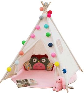 2020 toile Intérieure Tipi Indien En Bois Enfants Jouent Tente Enfants Tipi Pour Les Enfants - Product Image 5