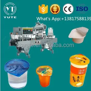 Full line plastic bowl sealing machine /tray packing machinery