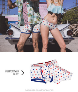 Zhongshan — Boxer pour hommes, caleçon imprimé, couleurs vives, <span class=keywords><strong>sous</strong></span>-vêtements <span class=keywords><strong>assortis</strong></span> pour Couples, nouvelle collection - Product Image 3