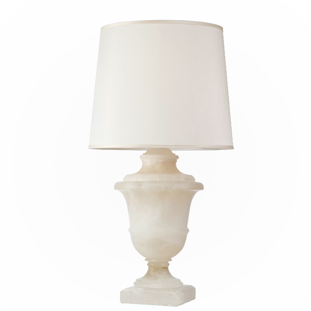 Home Decorn Led Table Lamps Light Desk Lamp Fabric Cloth L Pendent Lamp for Hotel Translucent Stone with White Electric 1PCS
